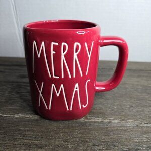 Rae Dunn Artisan Collection by Magenta, MERRY XMAS Red Ceramic Coffee Mug